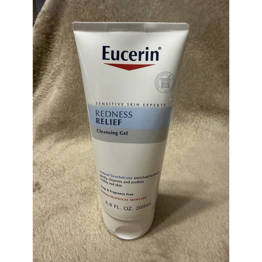 Eucerin Redness Relief‎ Cleansing Gel Soap & Fragrance Free 6.8 FL OZ, NEW